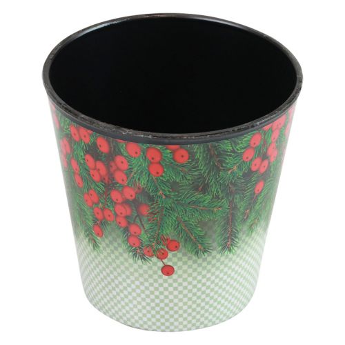 Floristik24 Květináč Vánoční květináč Ilex Ø15,5cm H13cm