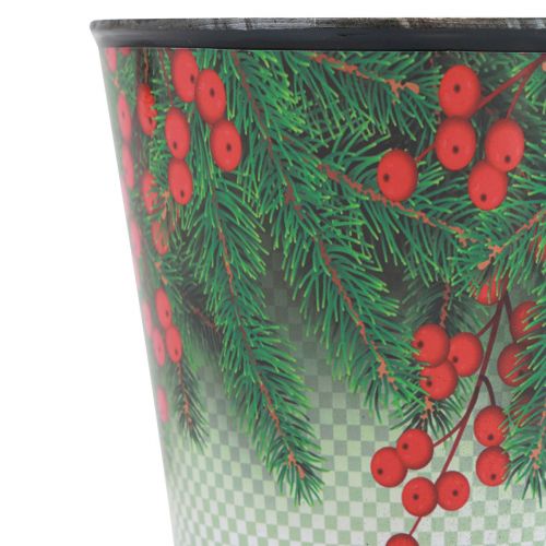 Floristik24 Květináč Vánoční květináč Ilex Ø15,5cm H13cm