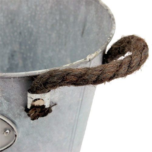 Floristik24 Sázecí vědro šedé Ø21cm H19cm