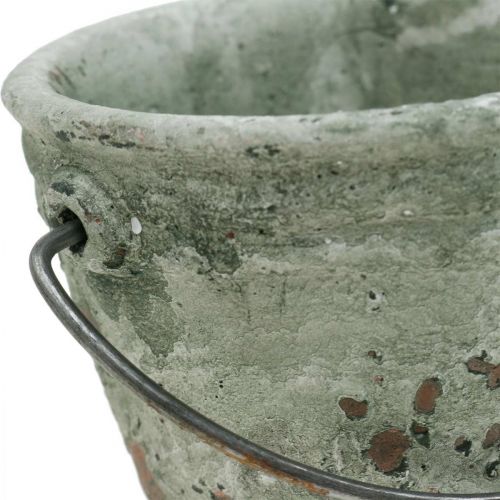 položky Vědro na sázení, keramická nádoba, dekorace kbelíku, starožitný vzhled Ø11,5cm V10,5cm 3ks