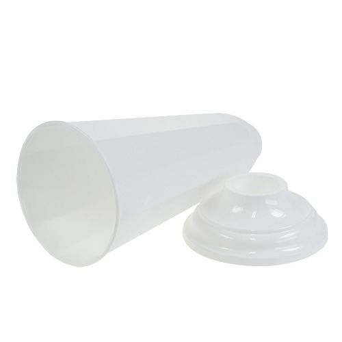 položky Váza „Szwed“ bílá Ø16cm