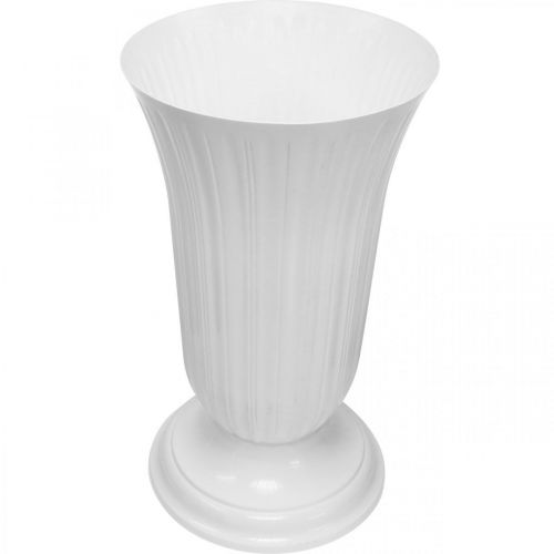 položky Lilia bílá plastová váza Ø28cm H48cm