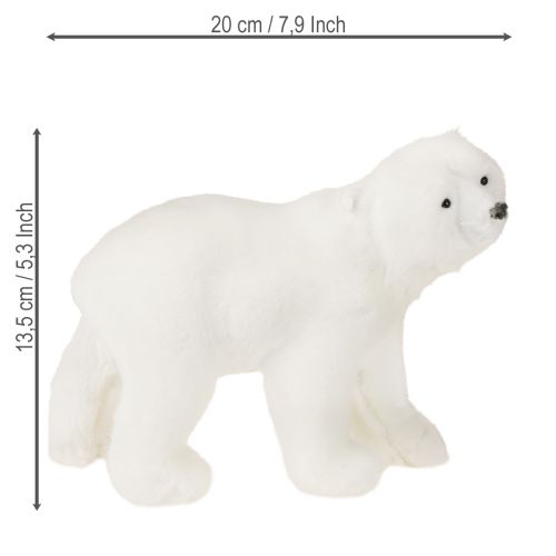 položky Dekorativní figurky ledních medvědů stojící a sedící bílé 16/20cm 3ks
