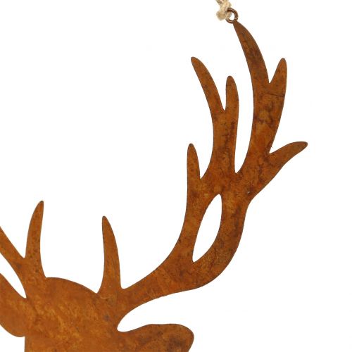 Floristik24 Rošt s losí hlavou k zavěšení 23,5 cm x 22 cm