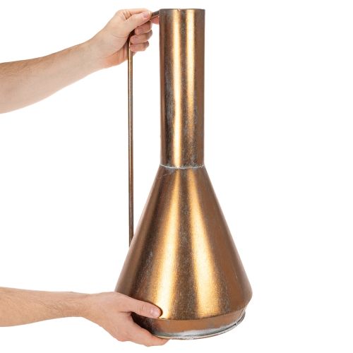 Elegantní stojací váza, vintage styl, orientální, dekorativní kovový džbán měděné barvy, Ø27cm V58cm | Floristik24.cz