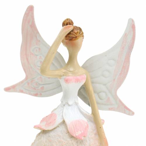 Floristik24 Deco figurka skřítka bílá 12cm 2ks