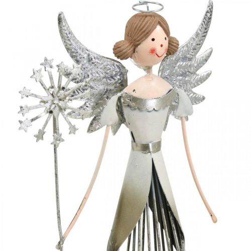 Floristik24 Figurka anděla kovová, lucerna vánoční V31,5cm