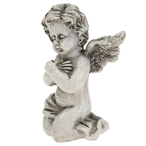 Floristik24 Figurky andělů šedé 9cm 3 ks