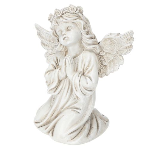 Figurka anděla modlícího se, dekorace na hrob, sedící, 13 cm, 2 kusy | Floristik24.cz