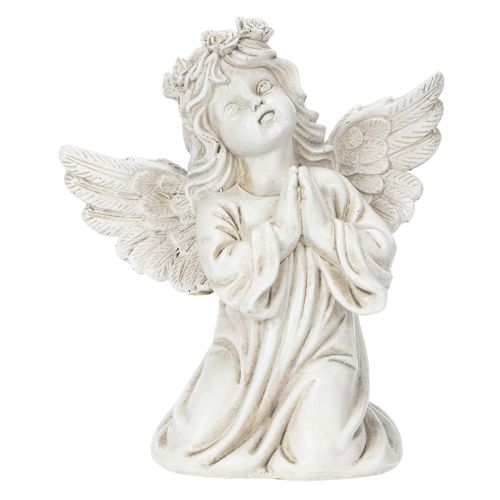 Figurka anděla modlícího se, dekorace na hrob, sedící, 13 cm, 2 kusy | Floristik24.cz