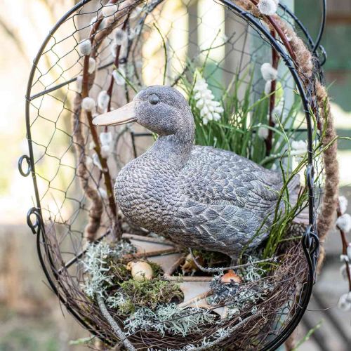 Floristik24 Zahradní figurka kachny dekorativní figurka Figurka kachny na stání V18cm