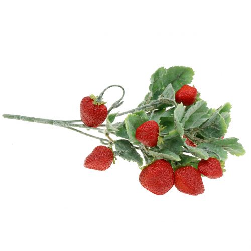 Floristik24 Umělý jahodník červený L30cm