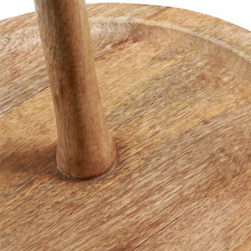 položky Stojan na dort dřevěná dekorace 2patrový přírodní kulatý Ø31/20cm H45cm