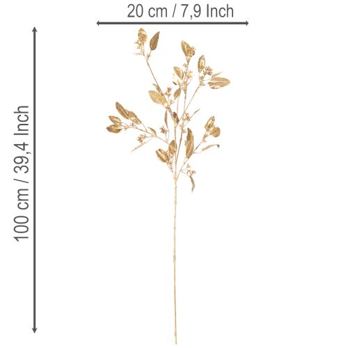 Umělá větvička eukalyptu, dekorativní větev do vázy, 100 cm | Floristik24.cz