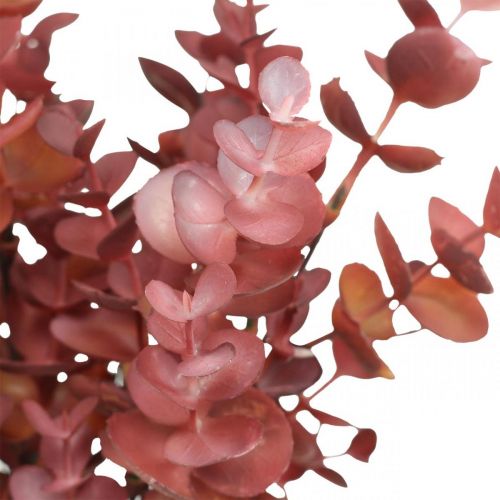 položky Podzimní dekorace eukalyptová větev červený umělý eukalyptus 36cm