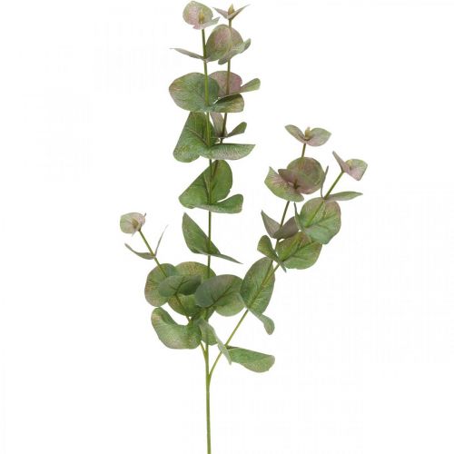 položky Umělá větev eukalyptu deco zelená rostlina zelená, růžová 75cm