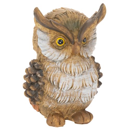Figurka sovy, malá sedící sova, dekorace, 11 cm