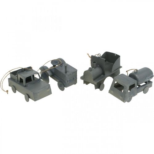 položky Vozidla kovová k zavěšení tříděná 9-10cm 4ks