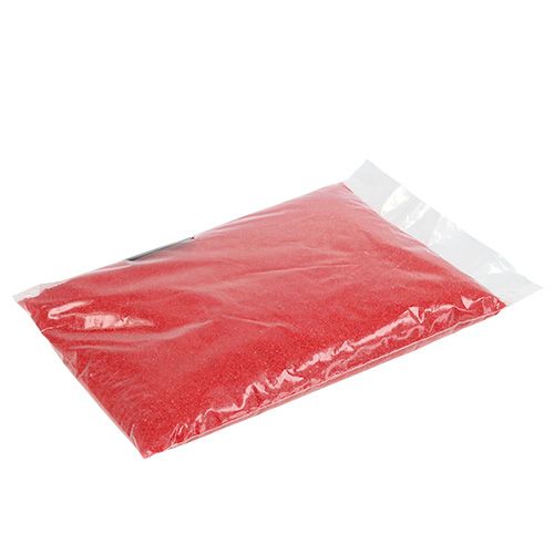 Floristik24 Barva písková 0,5mm červená 2kg