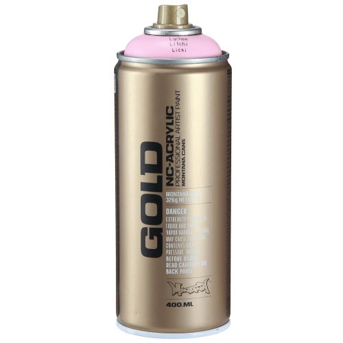 Barva ve spreji růžová barva ve spreji liči Montana Gold 400ml