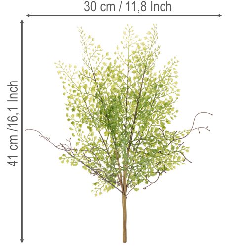 Umělá zelená větvička Ruscus pro květinovou dekoraci, 41 cm | Floristik24.cz