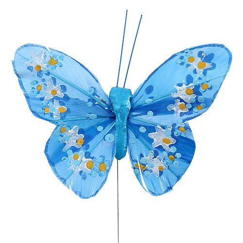 položky Peříčko-motýl 8,5cm barevná ass. 12ks