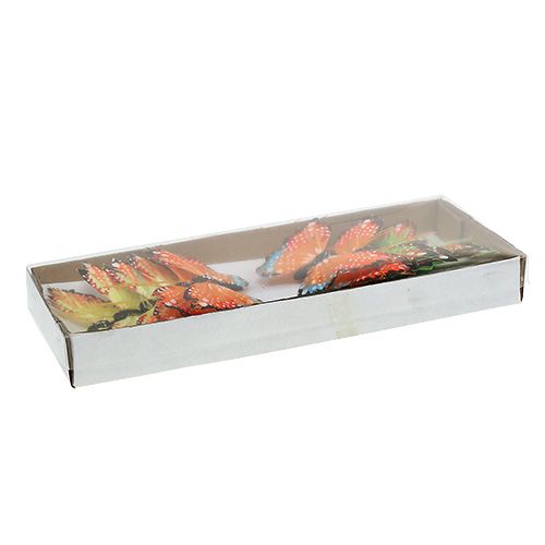 Floristik24 Motýl z peříčka 9cm, 12ks