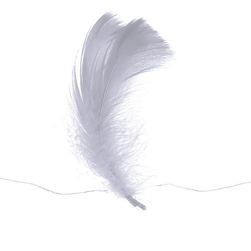 Floristik24 Pružina na drátu Bílá 10m