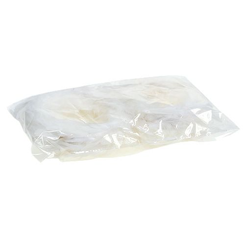 Floristik24 Jarní věnec Ø15cm bílý 4ks