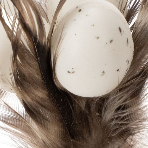 položky Dekorativní kolíky z peří s přírodním peřím, velikonoční dekorace pro elegantní aranžmá, 37 cm, 12 kusů