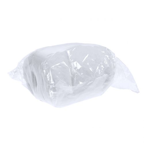 Floristik24 Ozdobná kožešinová stuha bílá 10x200cm