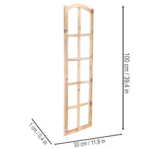 Dřevěný okenní rám jako nástěnná dekorace 100 cm | Floristik24.cz