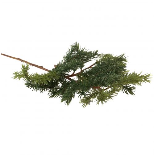Floristik24 Umělá jedle větev smrková větev zelená hnědá 58cm