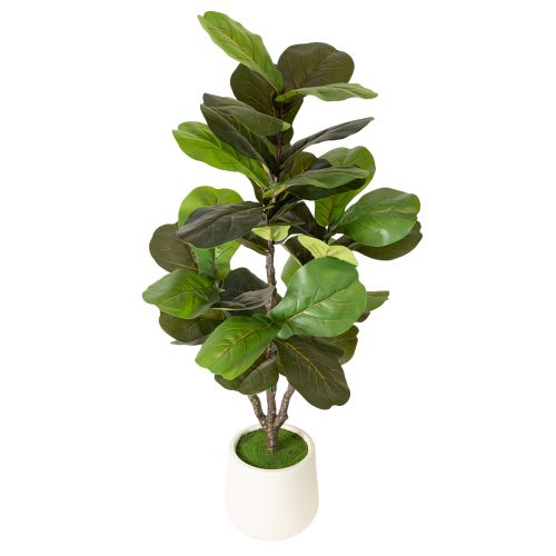 Umělý Ficus lyrata 120 cm dekorativní do obývacího pokoje