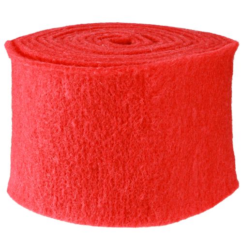 položky Plstěná stuha 15cm x 5m červená