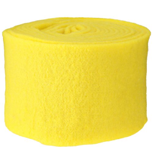 položky Plstěná stuha žlutá 15cm 5m