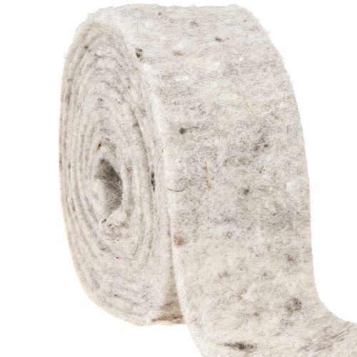 položky Plstěná stuha šedá 7,5cm 5m