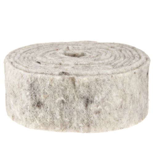 položky Plstěná stuha šedá 7,5cm 5m