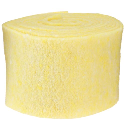 položky Plstěná stuha světle žlutá 15cm 5m