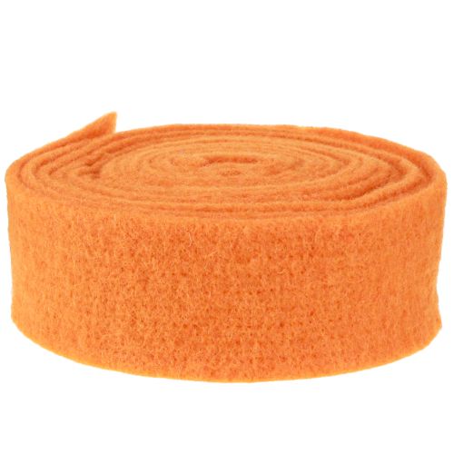 položky Plstěná stuha oranžová 7,5cm 5m