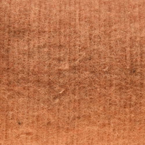 Plstěná páska oranžová plsť vlněná plsť vlněná deko páska plsť 15cm×5m