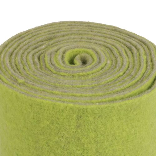 položky Plstěná stuha vlněná stuha plstěná rulička ozdobná stuha zelená šedá 15cm 5m