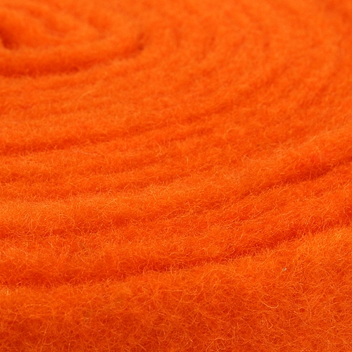Floristik24 Plstěná stuha oranžová 7,5cm 5m