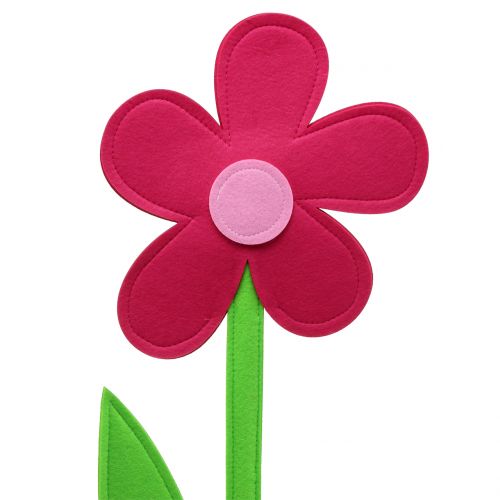 položky Plstěný květ růžový 64cm