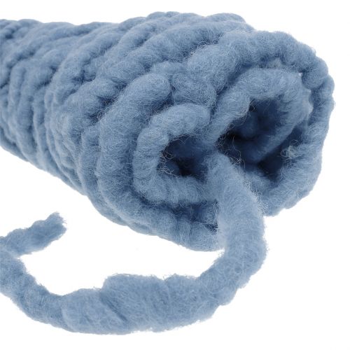 položky Filcový šňůrový fleece Mirabell 25m modrý