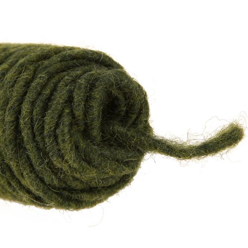 položky Filcová šňůra vintage šňůrka pro řemesla knot závit zelená 55m