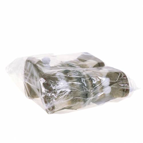 Floristik24 Vánoční ozdoby pár plstěných botiček s kožíškem 10cm x 8cm 2ks
