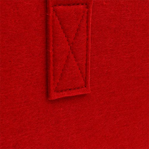 Floristik24 Plstěná taška 39x25x22cm červená