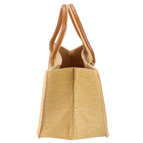 Plstěná taška s imitací rafie 50cm x 25cm x 25cm | Floristik24.cz