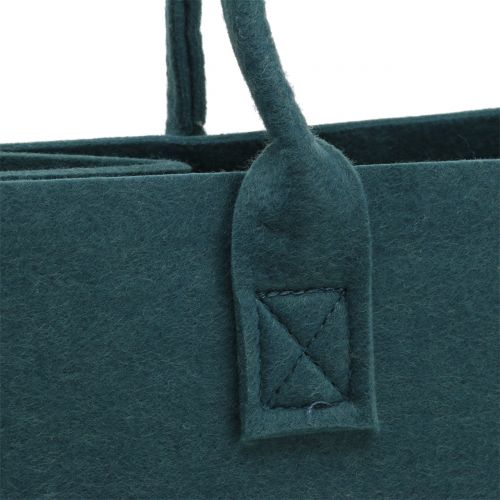 položky Plstěná taška modro-šedá 40cm x 20cm x 25cm